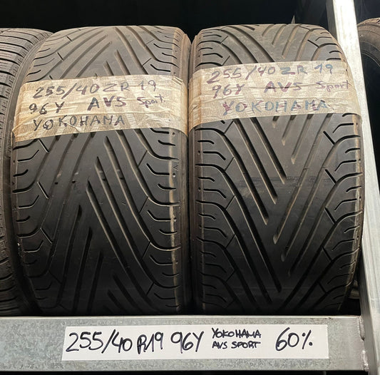 2 Neumaticos 255/40 R19 96Y YOKOHAMA AVS SPORT 60%