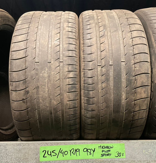2 Neumaticos 245/40 R19 98Y MICHELIN PILOT SPORT 30%