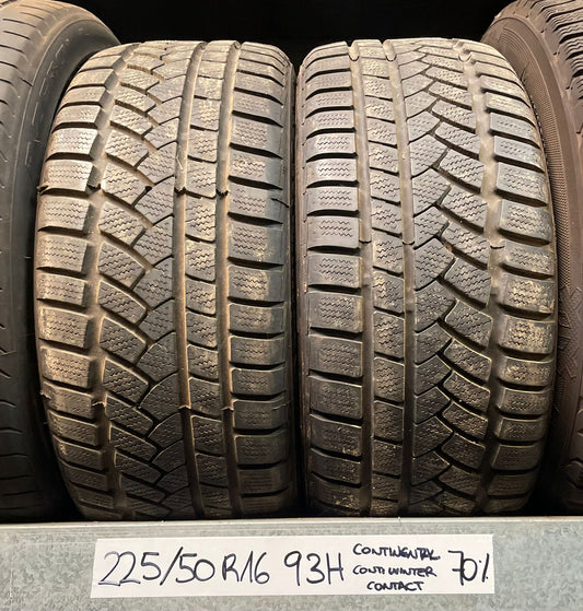 2 Neumaticos 225/50 R16 93H CONTINENTAL CONTIWINTER 70%