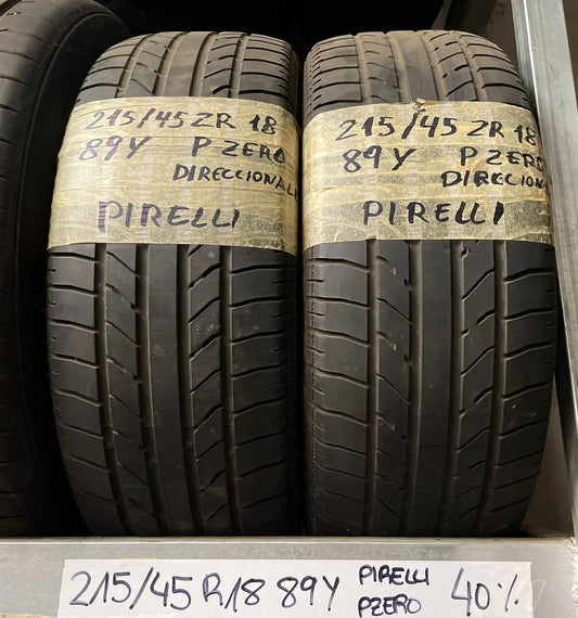2 Neumaticos 215/45 R18 89Y PIRELLI PZERO 40%