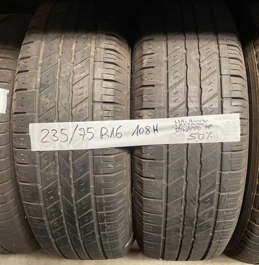 2 Neumaticos 235/75 R16 108H HANKOOK DYNAPRO 50%