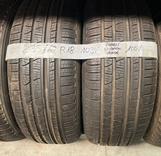 2 Neumaticos 235/60 R18 103V PIRELLI SCORPION VERDE Seminuevos 2021