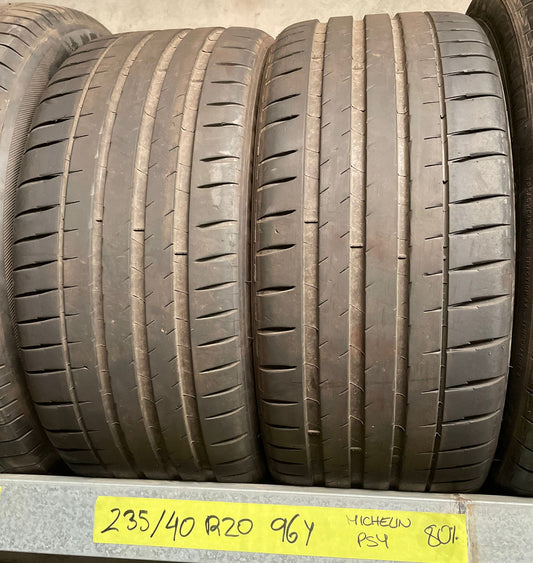 2 Neumaticos 235/40 R20 96Y MICHELIN PILOT SPORT 4 80%