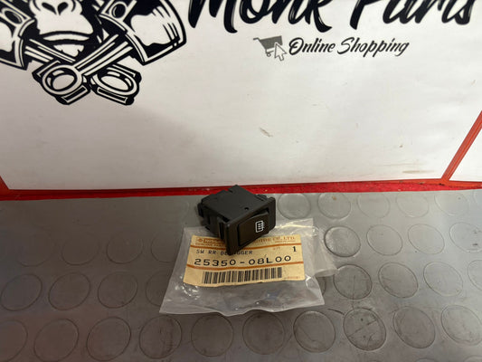 Boton desempañar cristal trasero NISSAN VANETTE 25350-08L00 Original , NUEVO