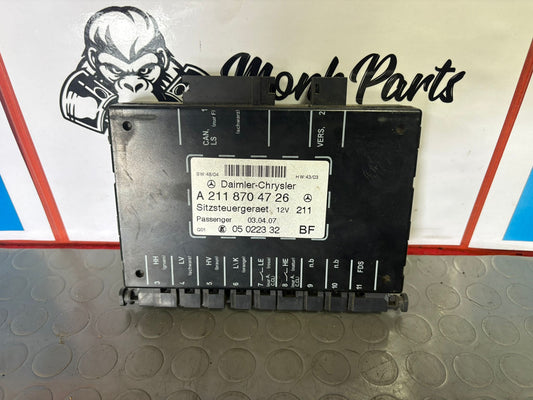 Modulo regulación asiento conductor MERCEDES G W463 A2118704726