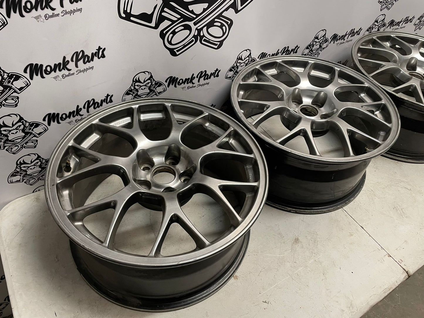 3 Llantas MITSUBISHI EVO X Originales BBS 8.5X18 ET38