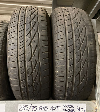 2 Neumaticos 235/75 R15 109T GENERAL GRABBER 40%