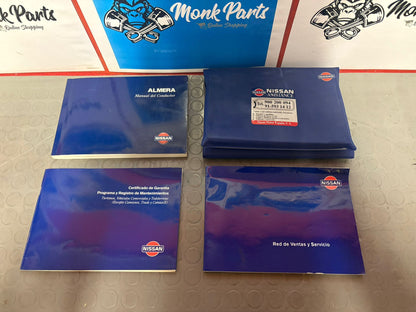 Manual instrucciones y libro mantenimientos NISSAN ALMERA N15 Original , NUEVO