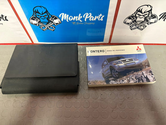 Manual propietario MITSUBISHI MONTERO Original , NUEVO