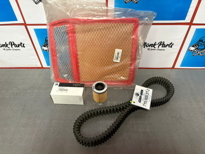 Kit correa + filtros CAN-AM MAVERICK 1000 y 1000R Original , NUEVO