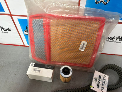 Kit correa + filtros CAN-AM MAVERICK 1000 y 1000R Original , NUEVO